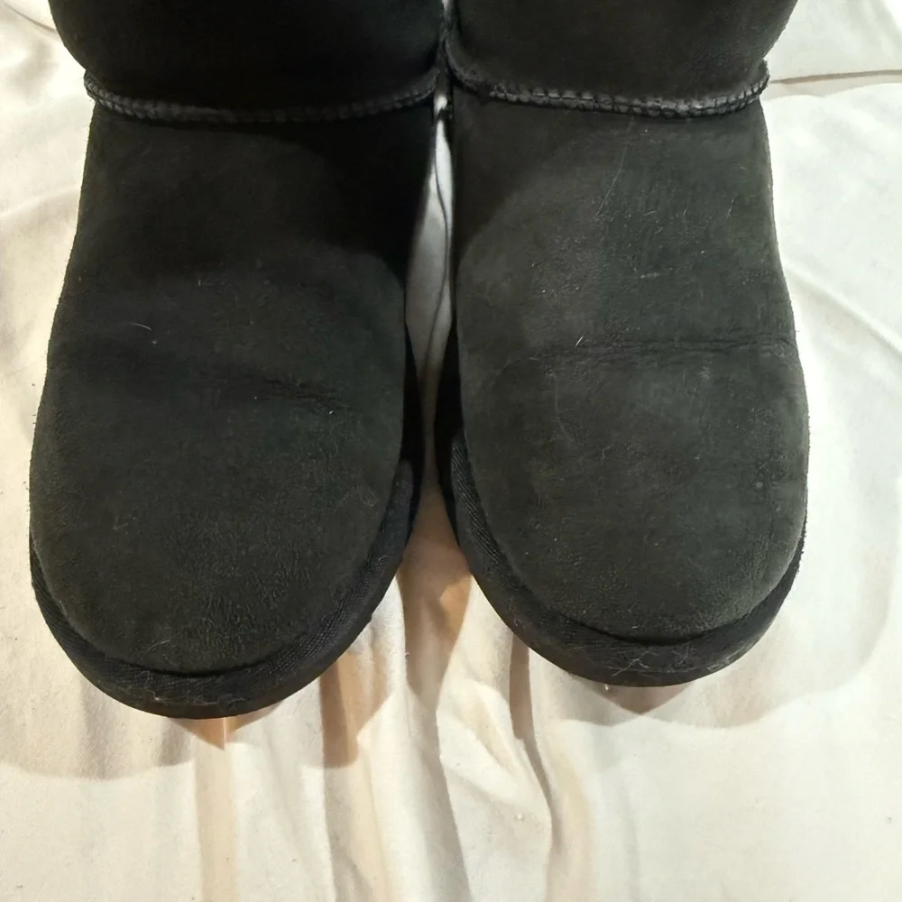 UGG Black Plush Boots - Picture 4 of 5